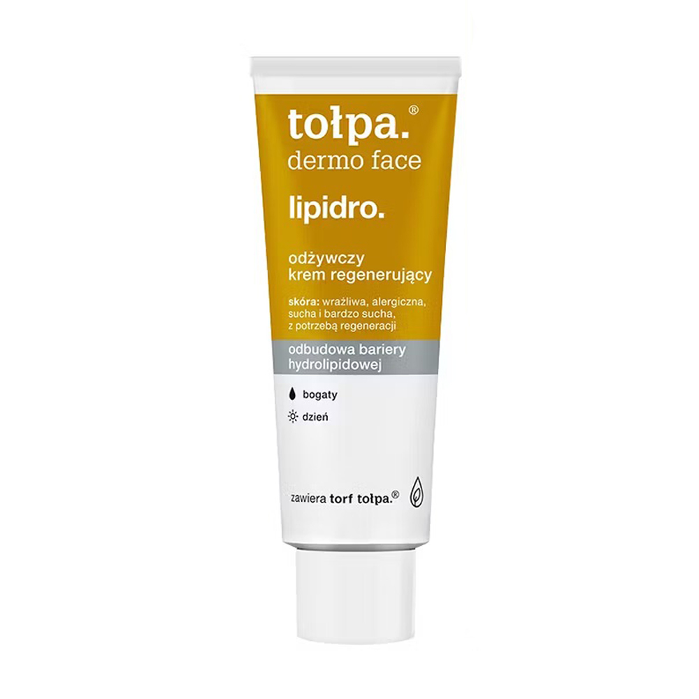 Денний живильний регенерувальний крем для обличчя Tolpa Dermo Face Lipidro. Nourishing Regenerating Cream, 40 мл